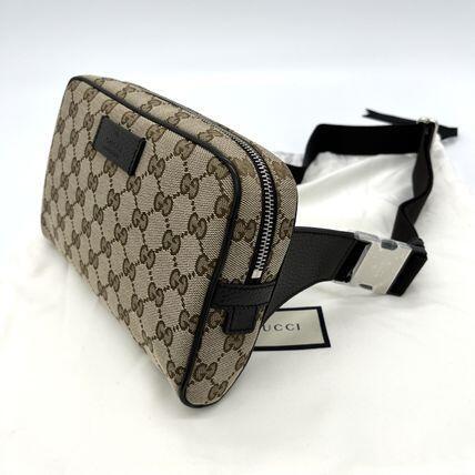 国内発！すぐ届く★人気 GUCCI GGキャンバス ボディバッグ